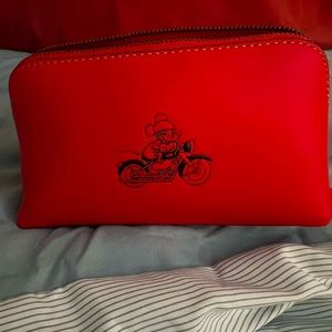 NWT Coach x Disney Mickey leather cosmetic case